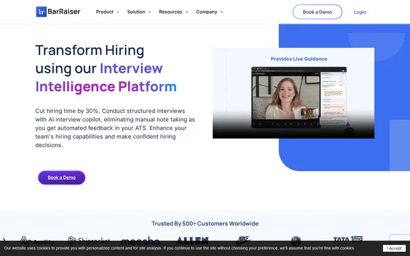 Screenshot of barraiser.com