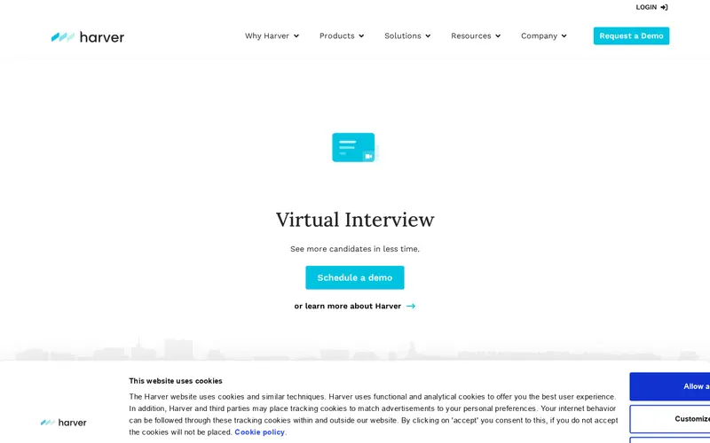 Screenshot of harver.com