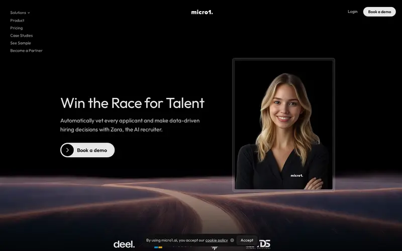 Screenshot of www.micro1.ai